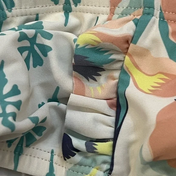 Jessica Simpson Floral Kids Swim Set 2 piece bikini Swimsuit Size Small 7 - Picture 8 of 8